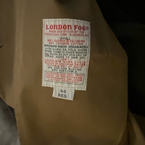 London Fog Tan Coat - Picture 6 of 9